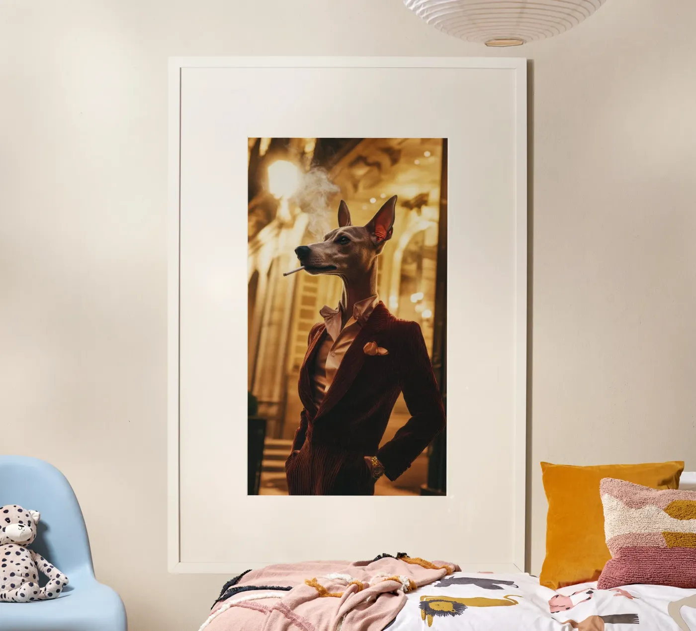 Enzo poster van Affiches Chien Originales – Dogland