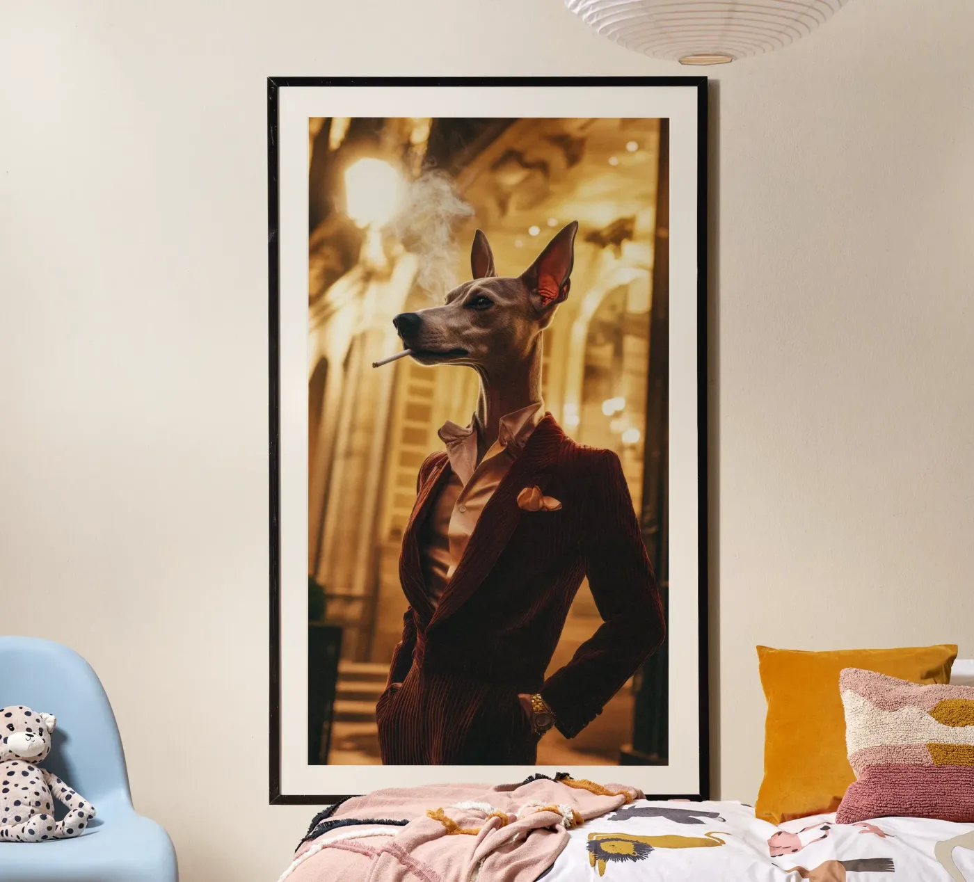 Enzo poster van Affiches Chien Originales – Dogland