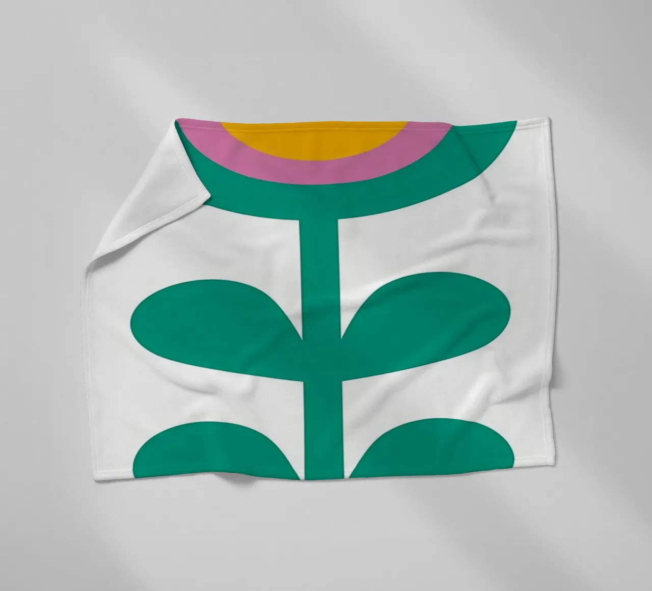 Fiore retrò coperta in pile da diedrich