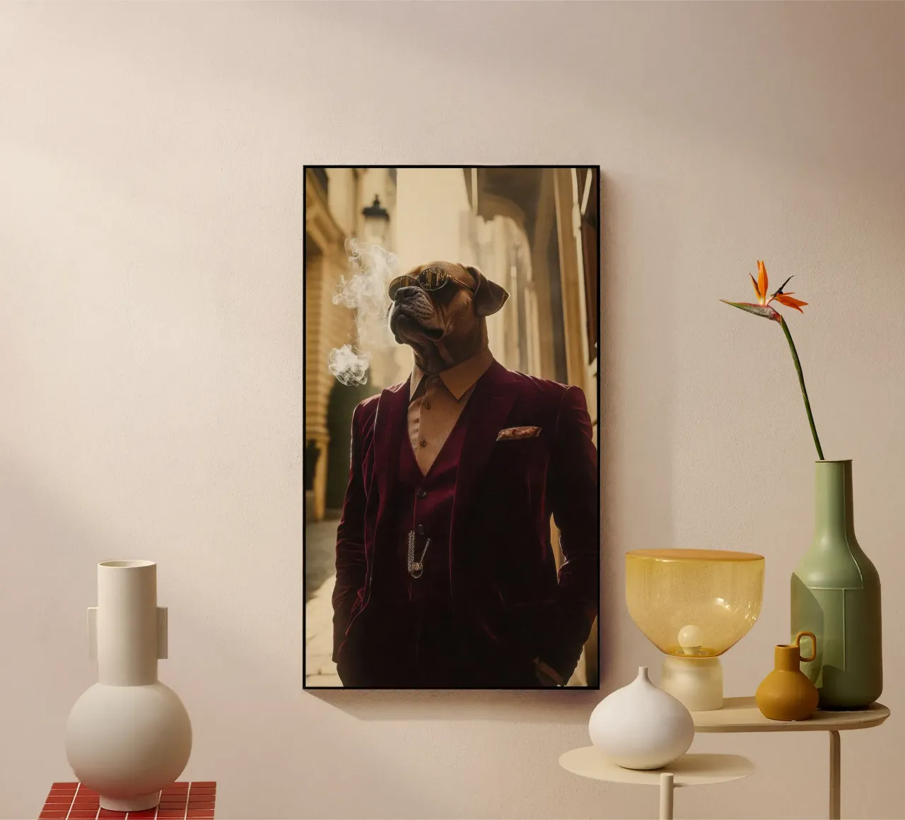 Lorenzo plexiglass da Affiches Chien Originales – Dogland