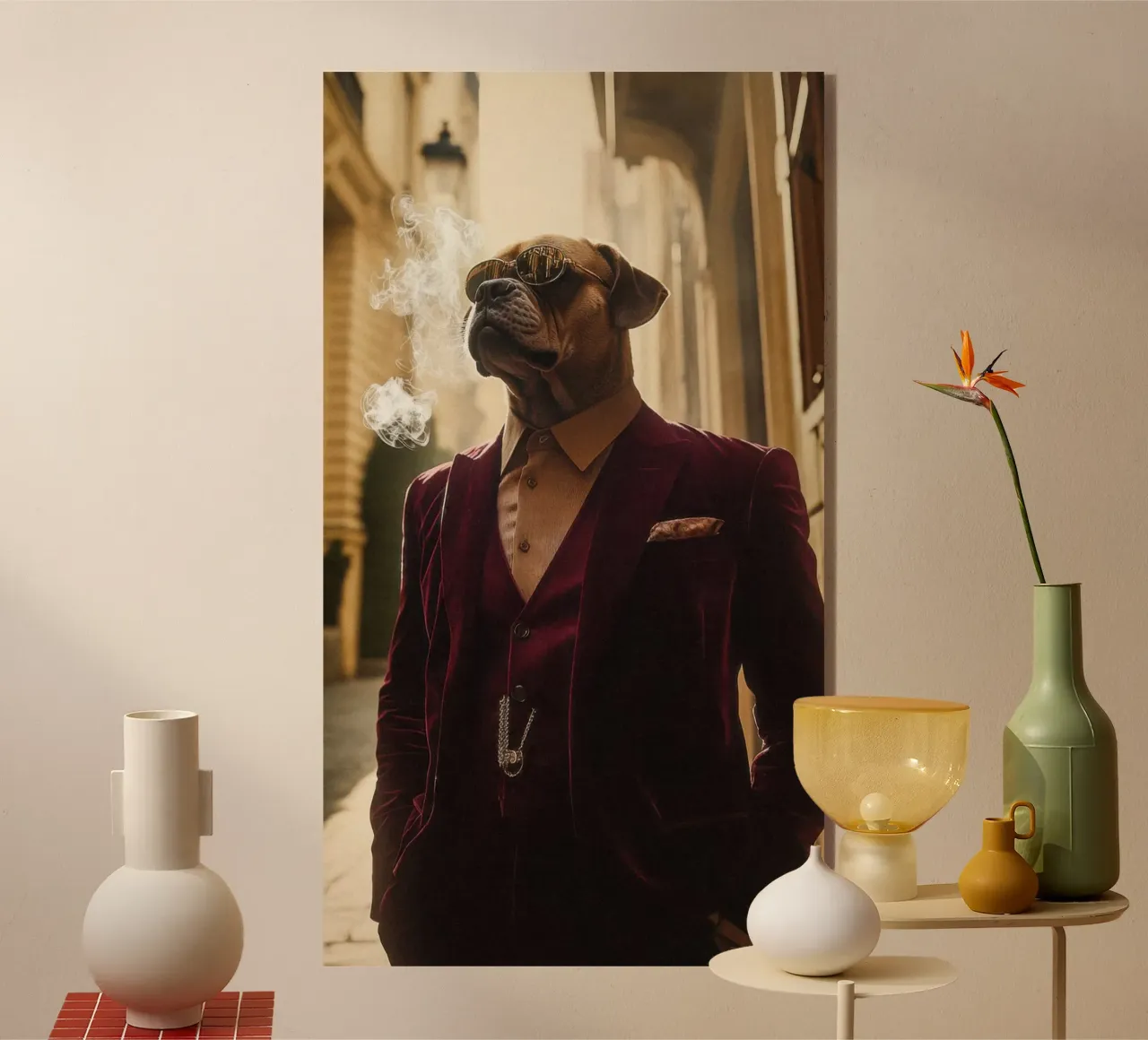 Lorenzo plexiglass da Affiches Chien Originales – Dogland