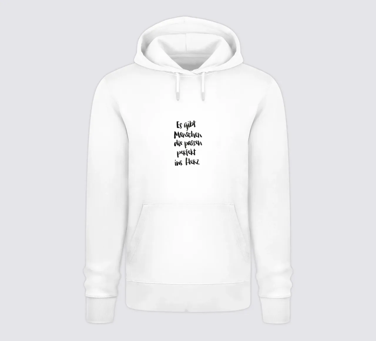 Perfekt ins Herz Hoodie von Brushmeetspaper