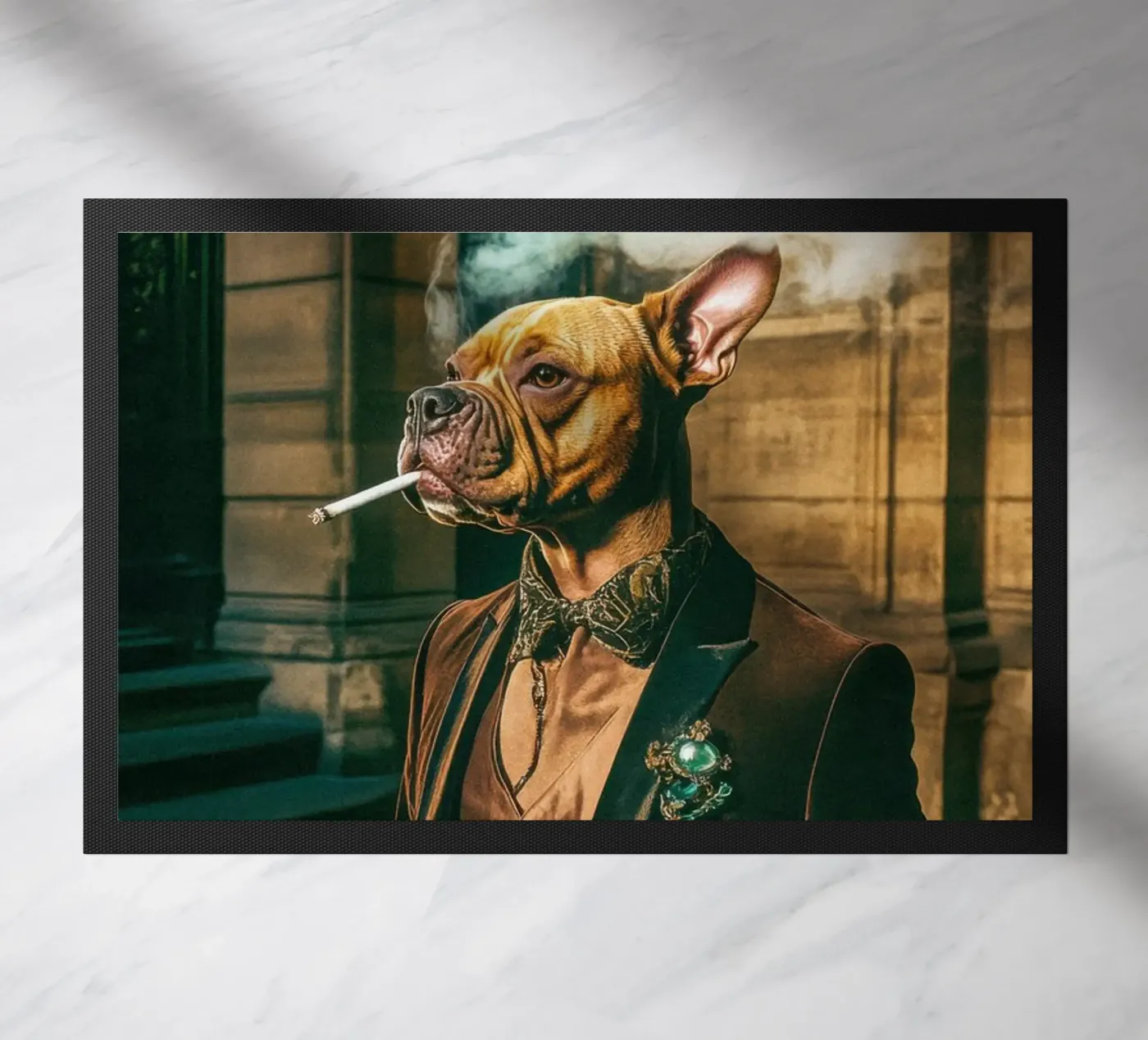 Gaston doormat by Affiches Chien Originales – Dogland