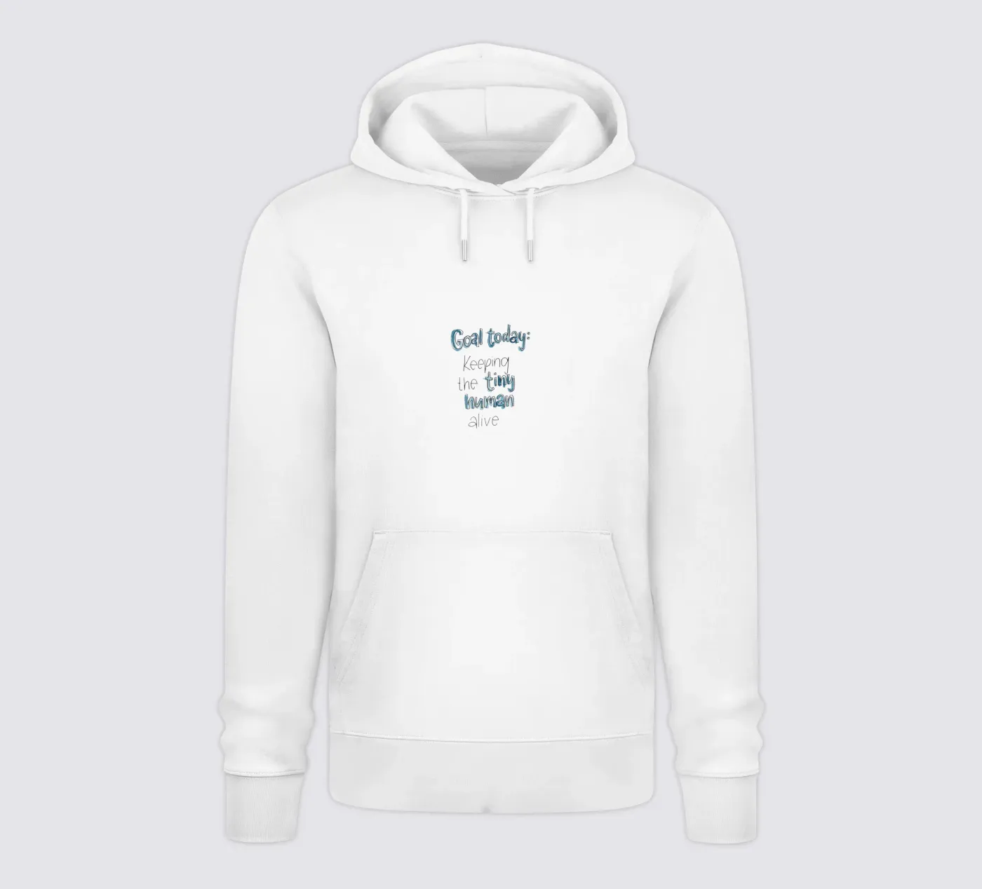 Tiny Human hoodie by Brushmeetspaper