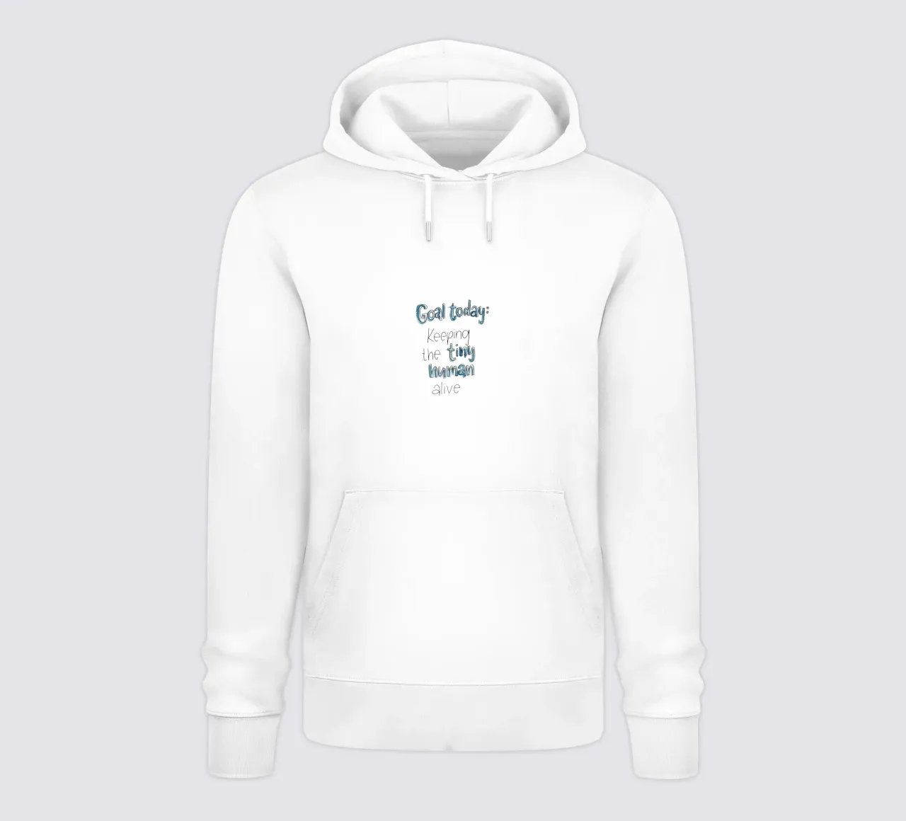 Tiny Human hoodie by Brushmeetspaper