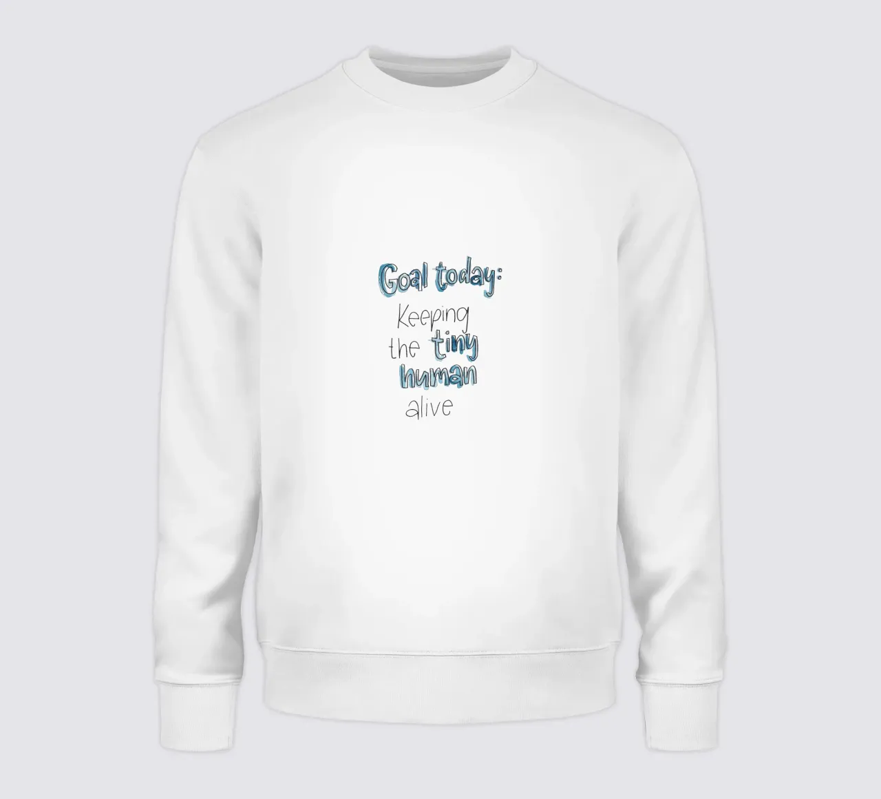 Tiny Human sweat de Brushmeetspaper