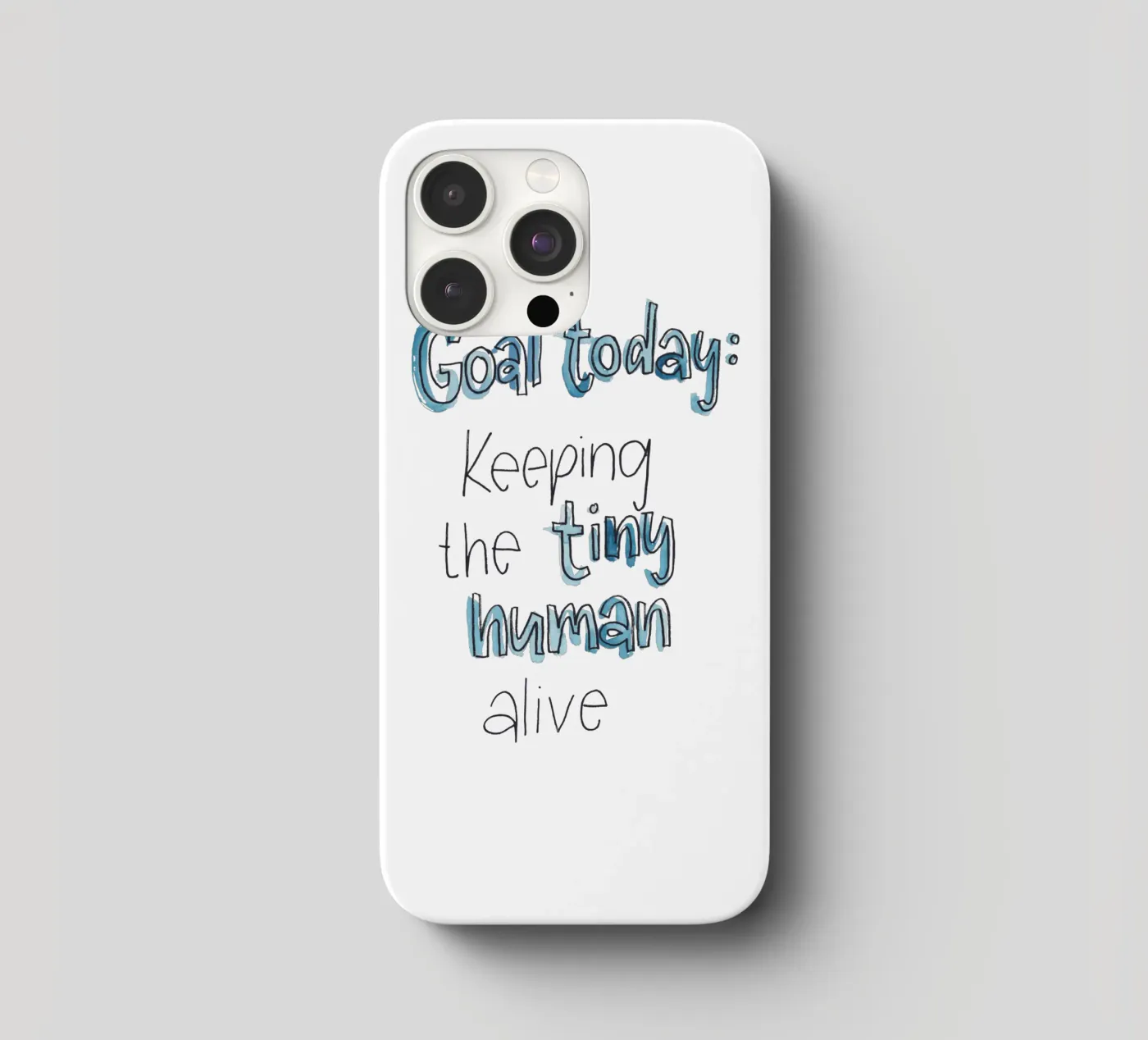 Tiny Human iphone case by Brushmeetspaper