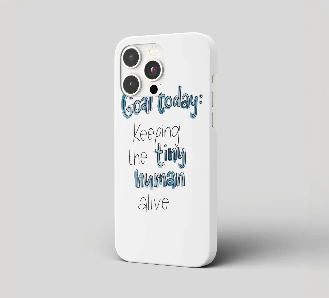 Tiny Human iphone case by Brushmeetspaper