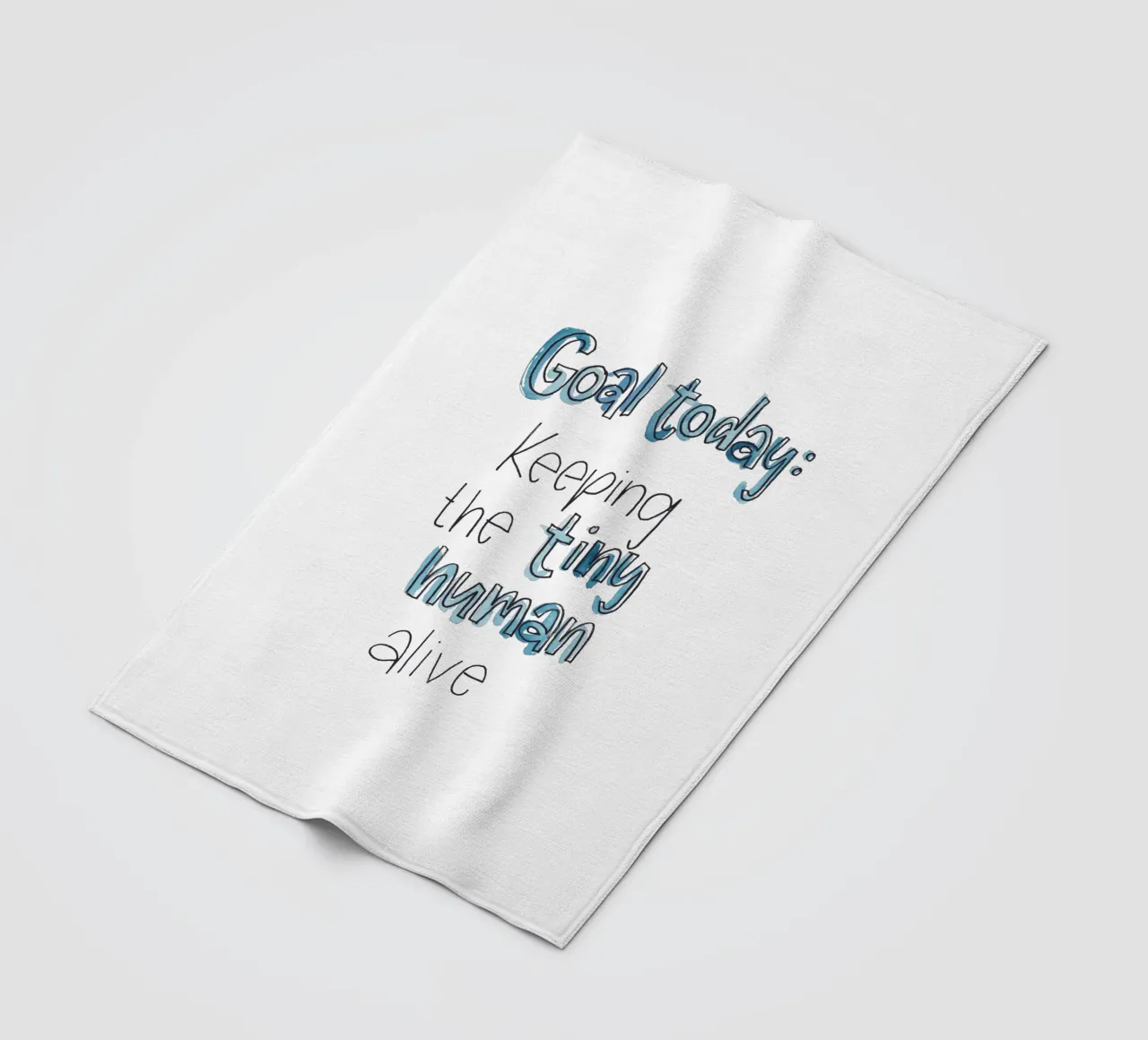 Tiny Human Fleecedecke von Brushmeetspaper