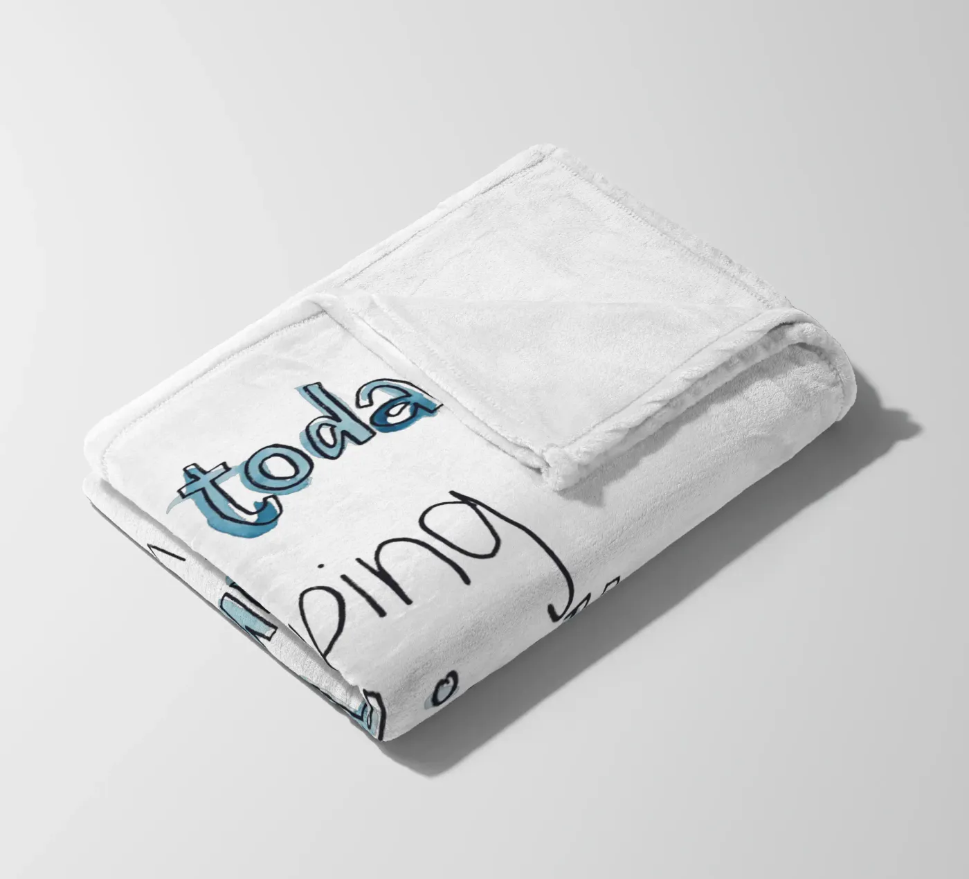 Tiny Human Fleecedecke von Brushmeetspaper