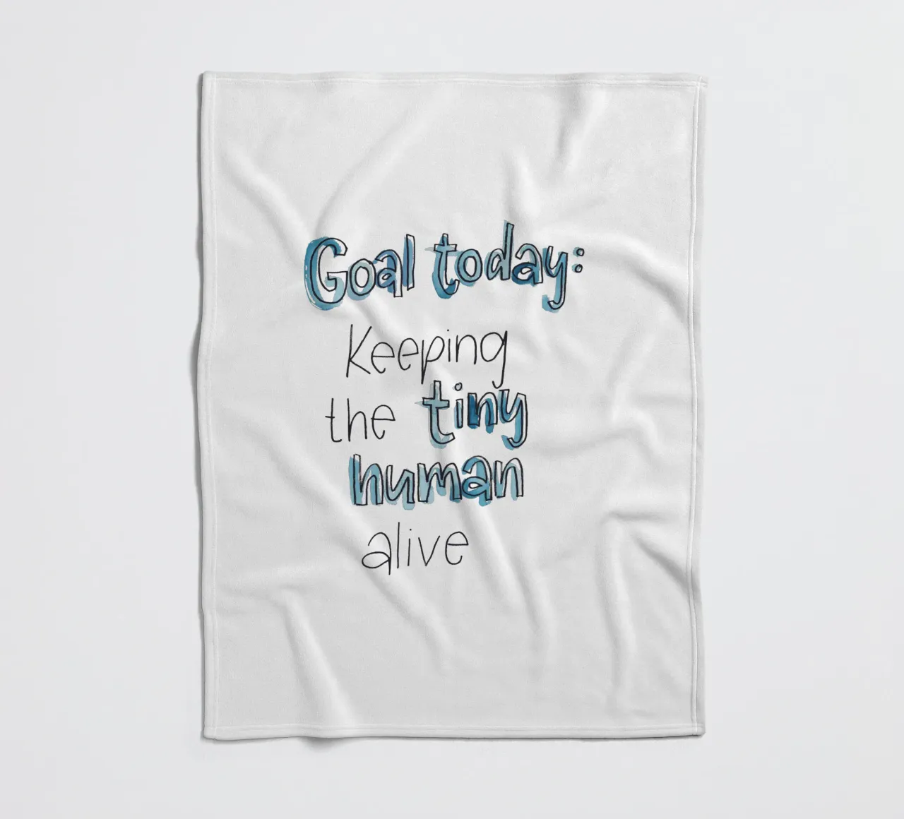 Tiny Human Fleecedecke von Brushmeetspaper