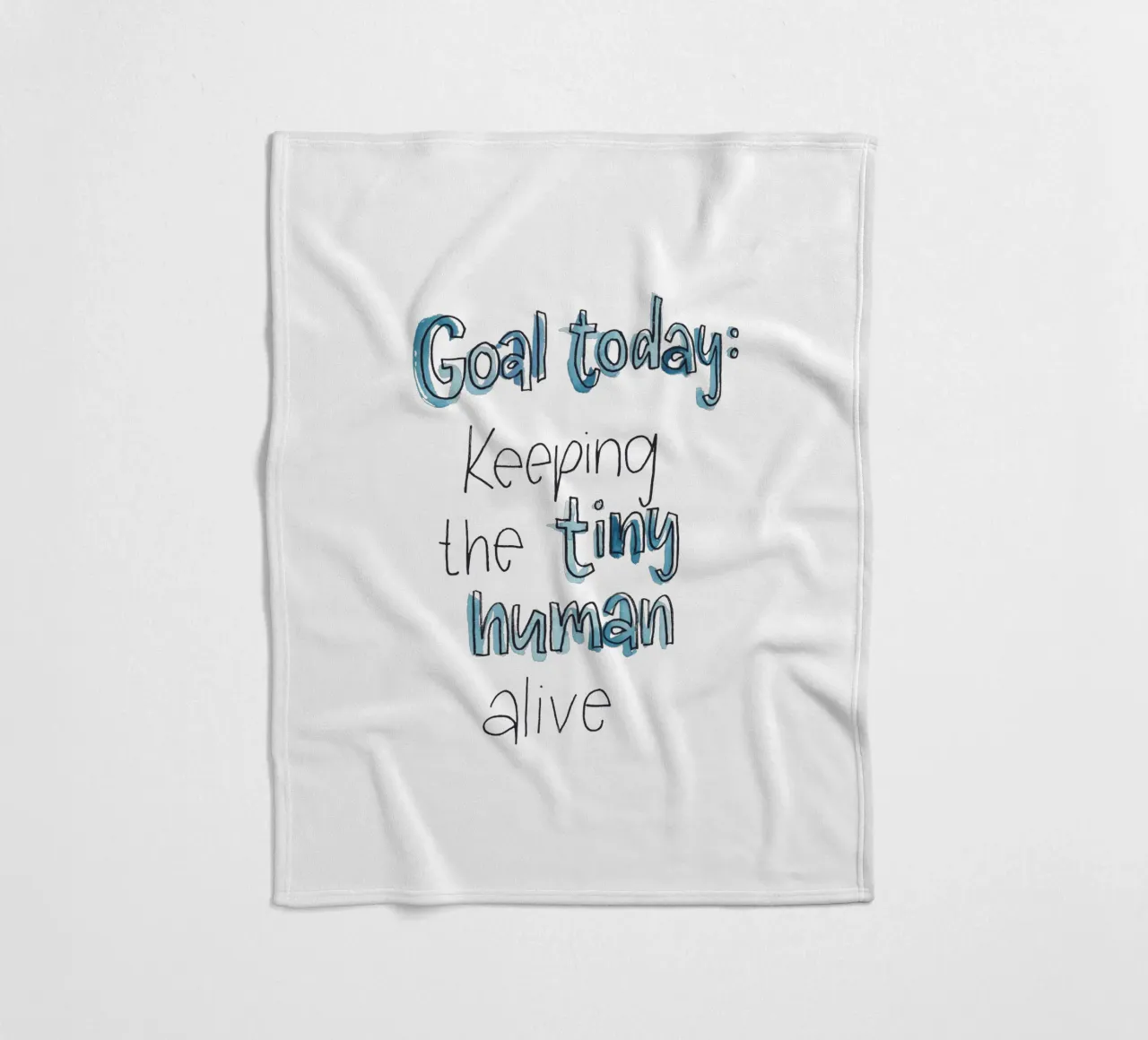 Tiny Human Fleecedecke von Brushmeetspaper