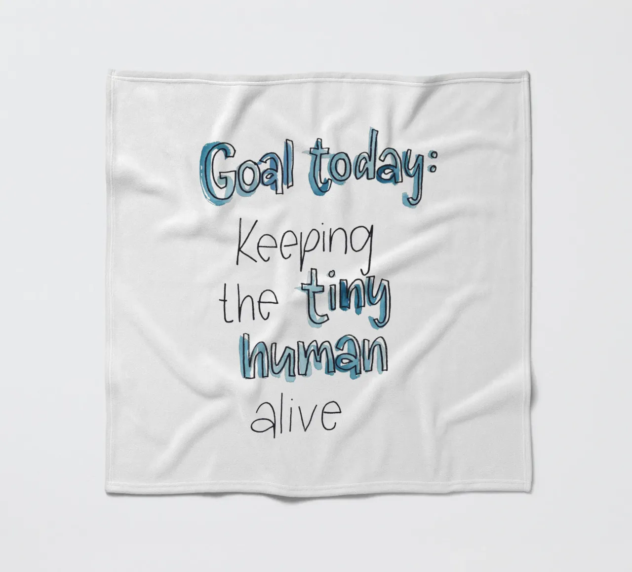 Tiny Human Fleecedecke von Brushmeetspaper