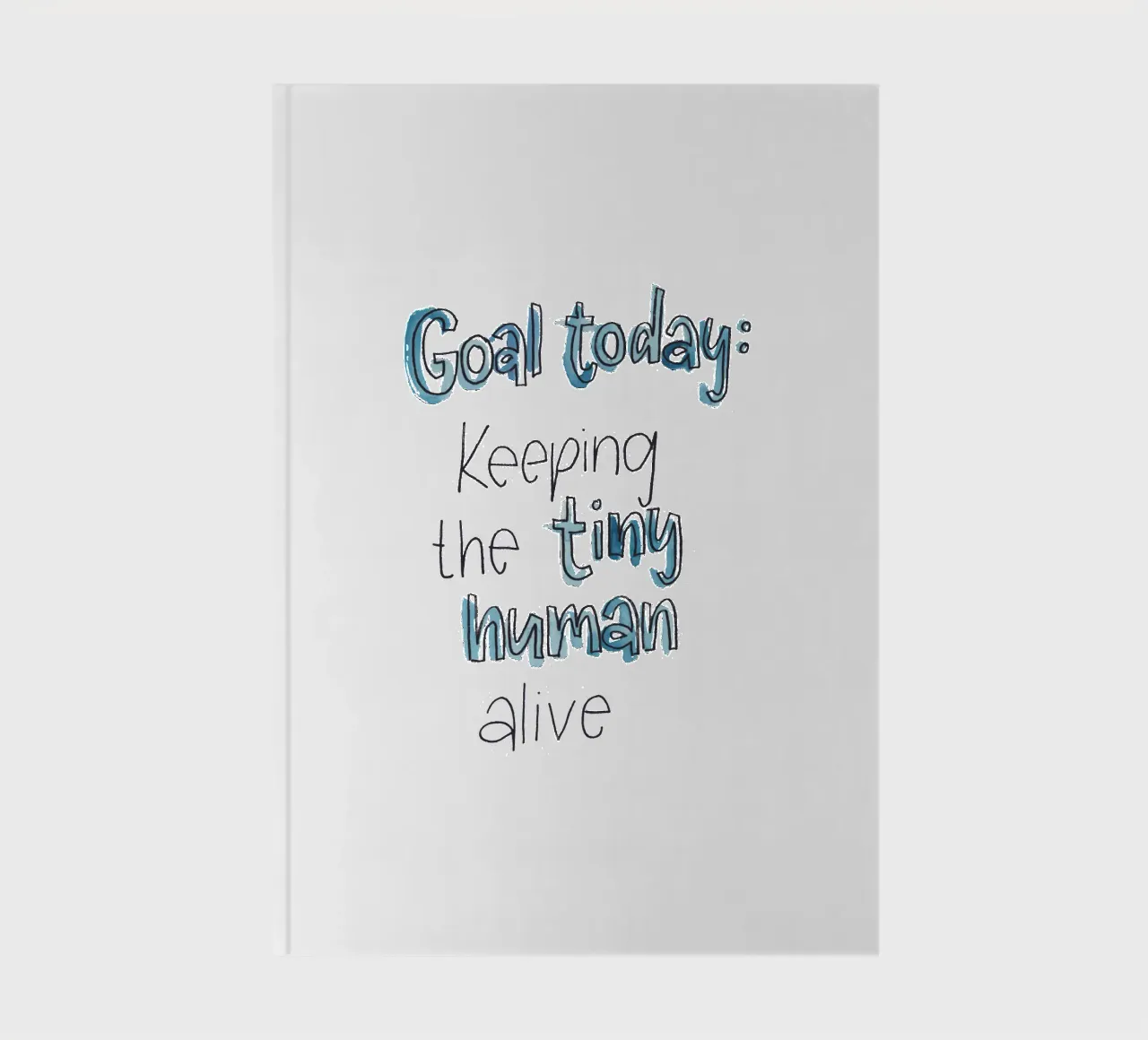 Tiny Human notebook by Brushmeetspaper