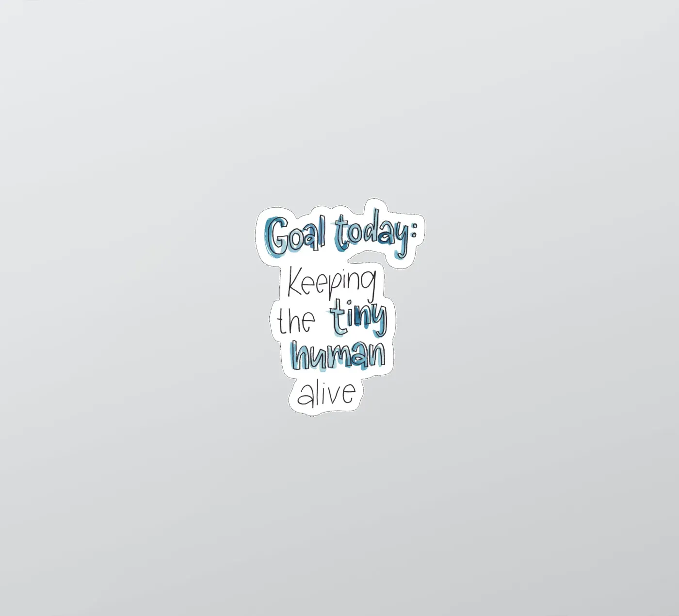 Tiny Human adesivo da Brushmeetspaper