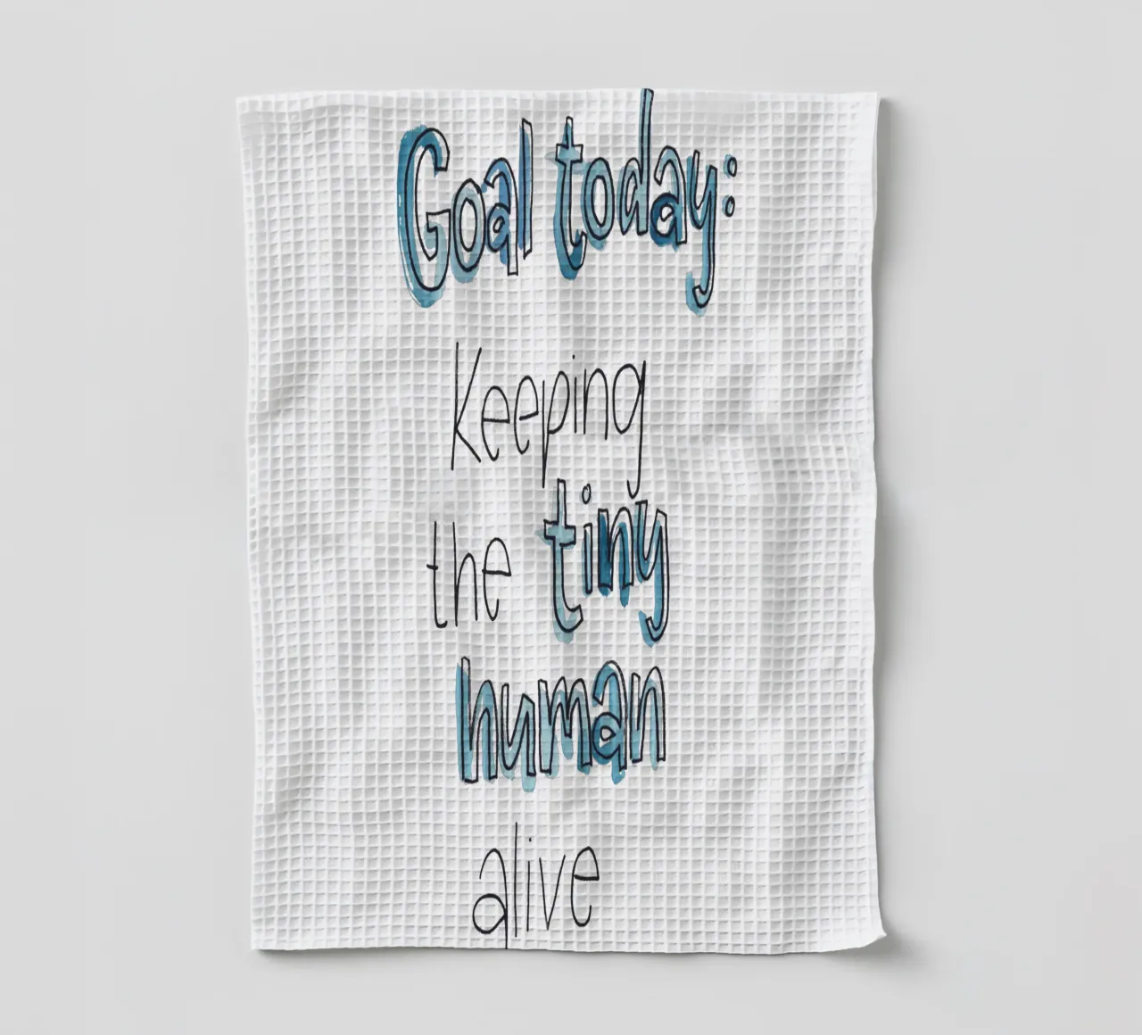 Tiny Human torchon de Brushmeetspaper