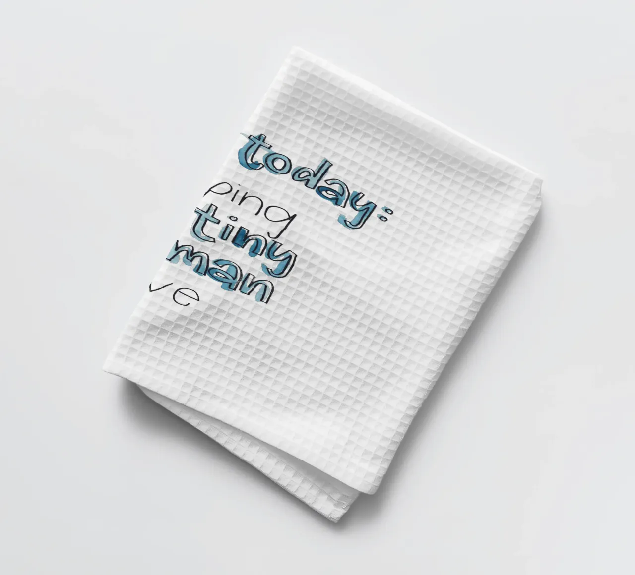 Tiny Human torchon de Brushmeetspaper