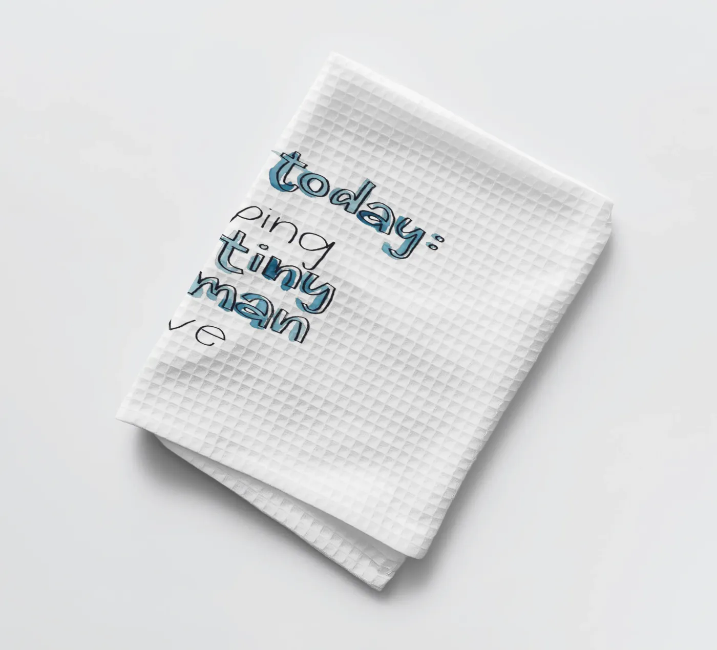 Tiny Human Geschirrtuch von Brushmeetspaper