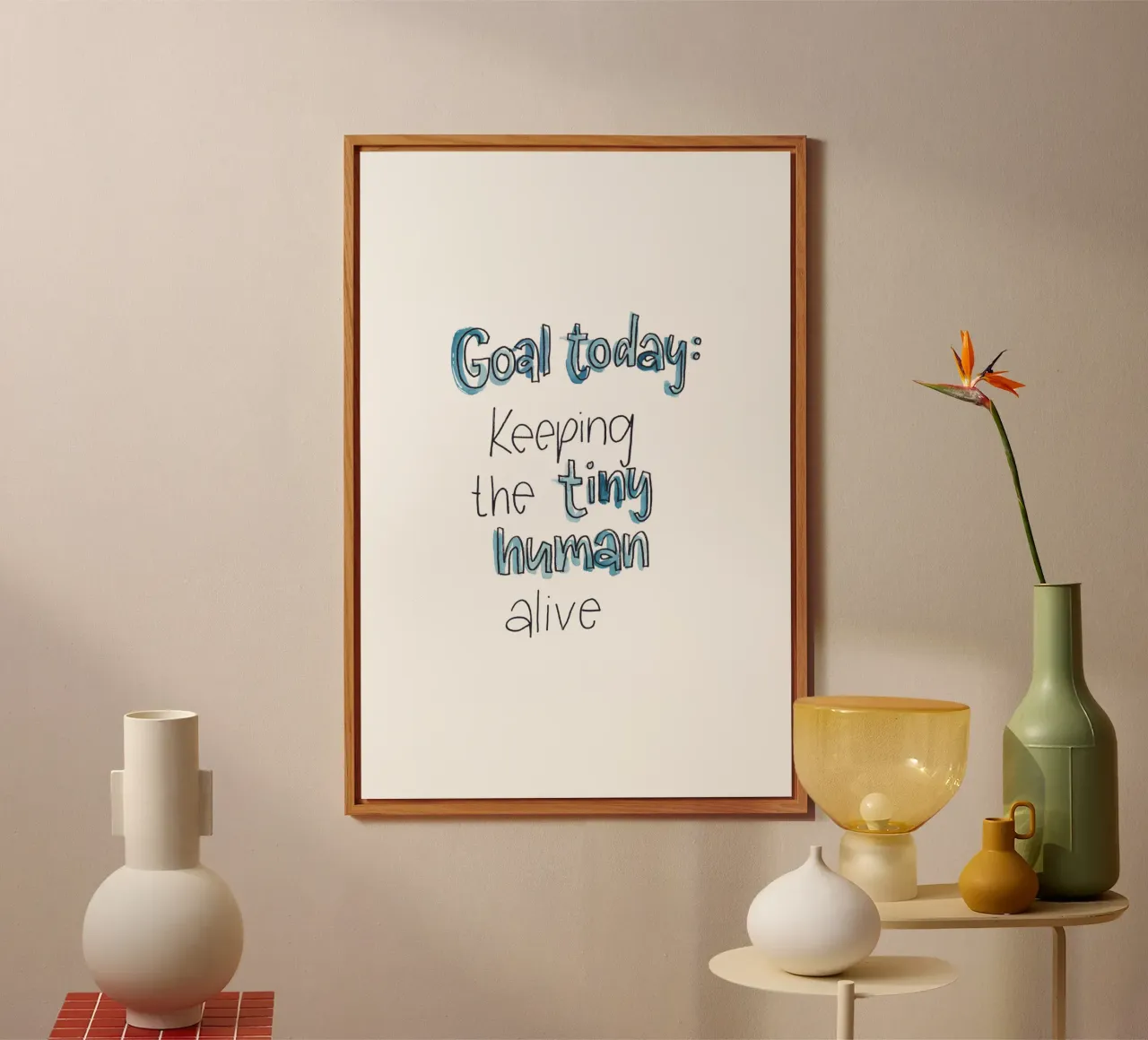 Tiny Human panneau forex de Brushmeetspaper