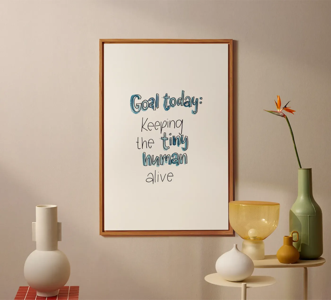 Tiny Human forex-plaat van Brushmeetspaper