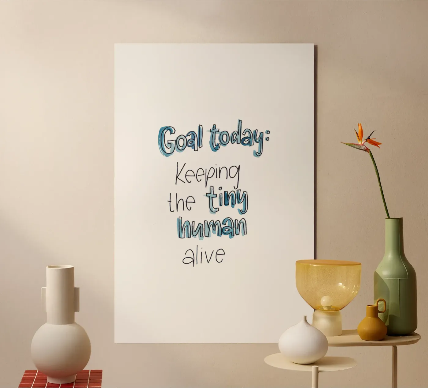 Tiny Human forex-plaat van Brushmeetspaper