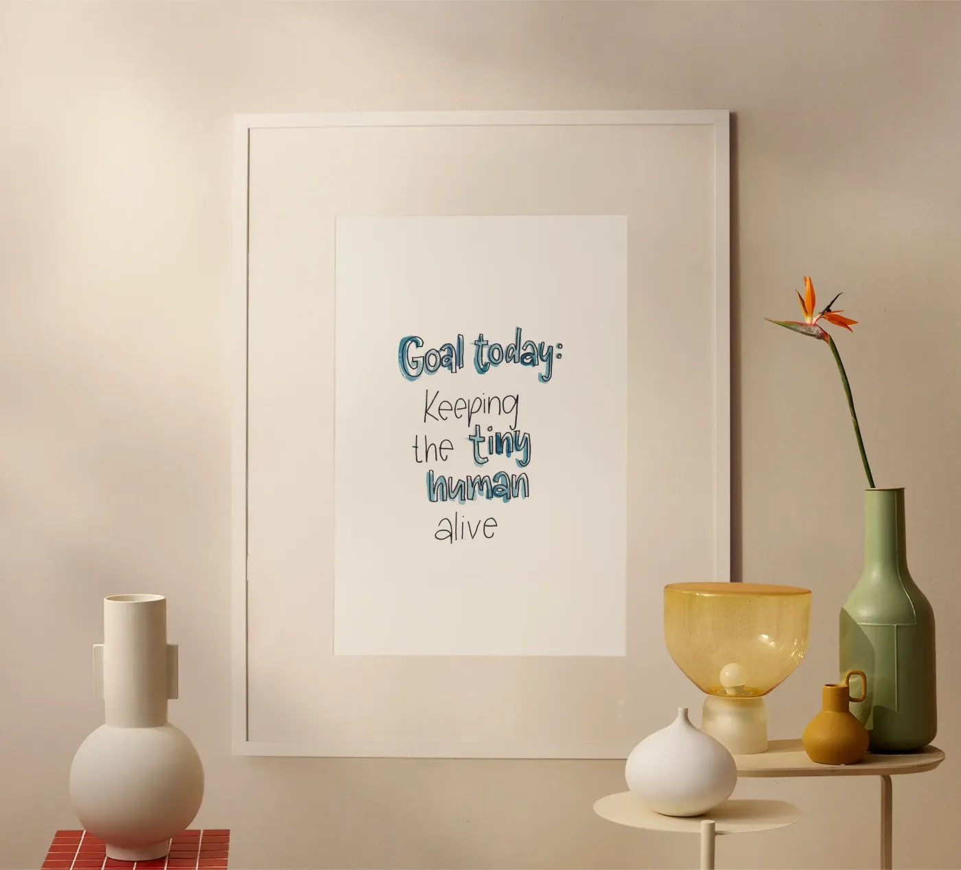 Tiny Human Poster von Brushmeetspaper