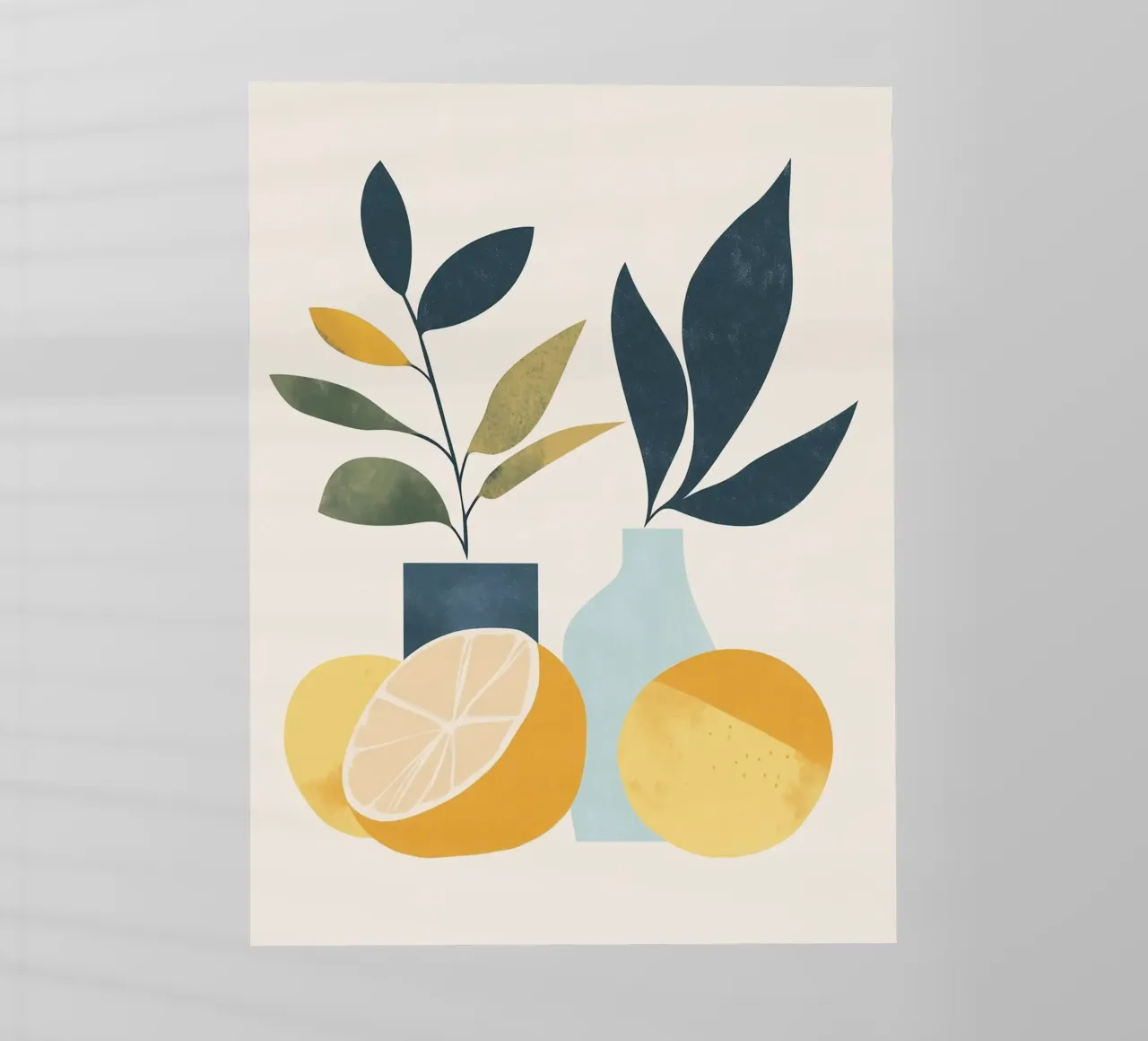 Natura morta minimalista: un tocco di freschezza 🍋🎨 pellicola backlit da studiofox