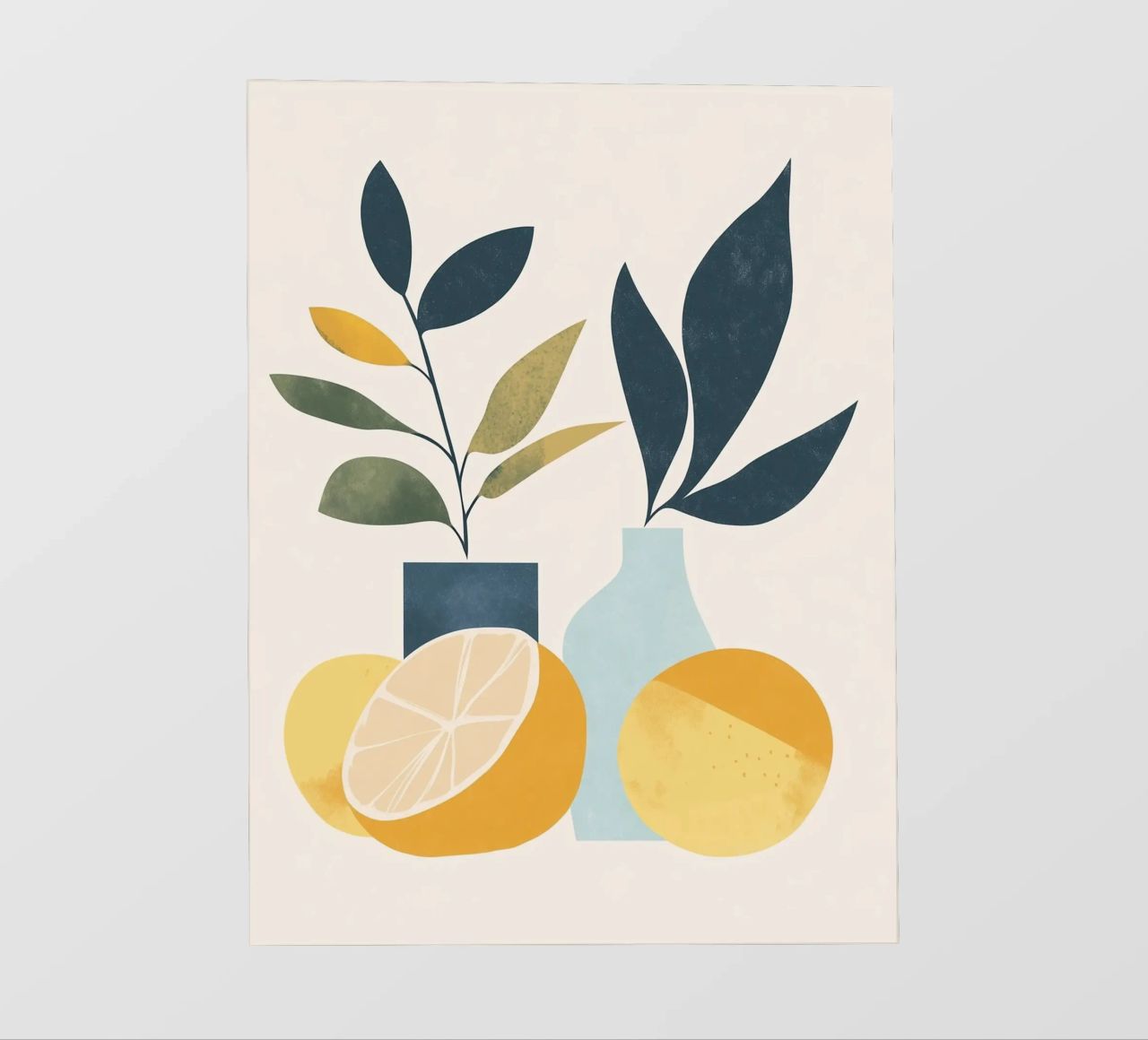 Natura morta minimalista: un tocco di freschezza 🍋🎨 pellicola backlit da studiofox