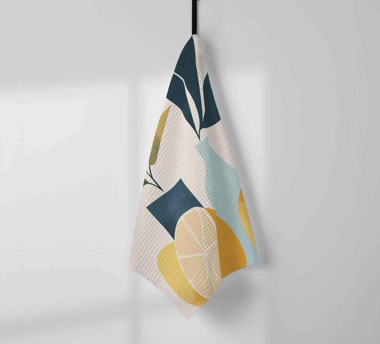 Natura morta minimalista: un tocco di freschezza 🍋🎨 canovaccio da cucina da studiofox