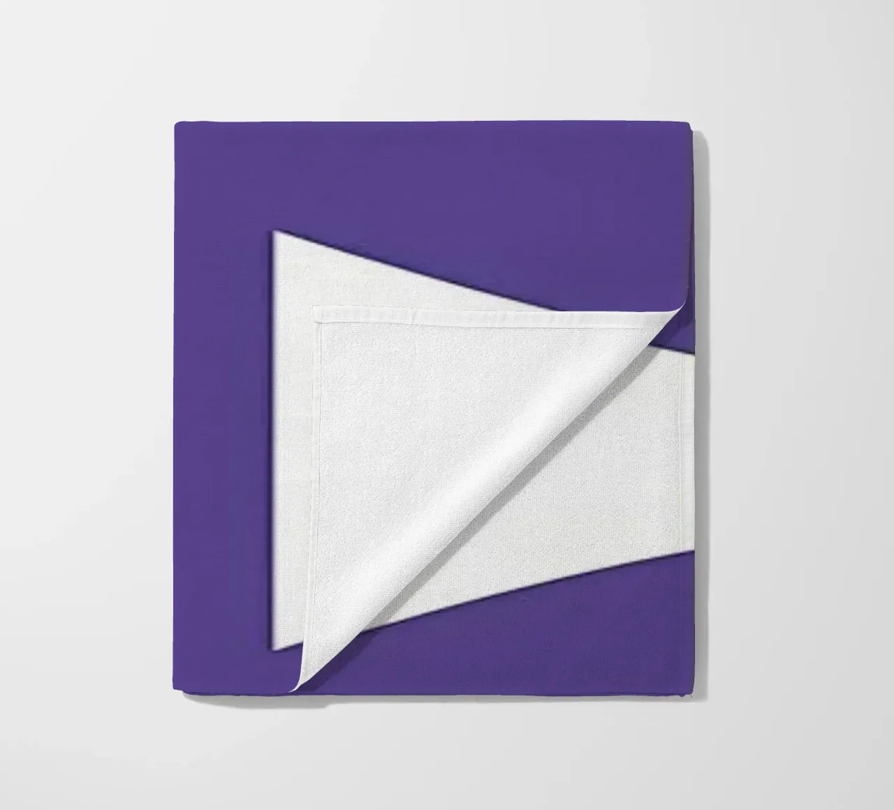 Purple Retro Flower beach towel by diedrich