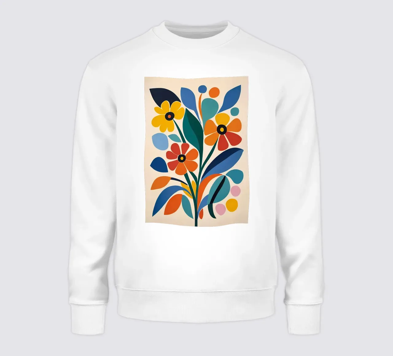 Fiori colorati e retrò felpa da diedrich