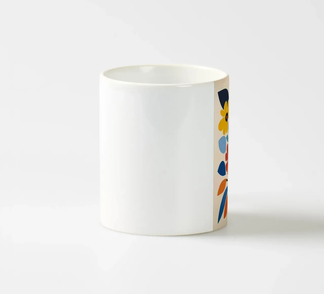 Fiori colorati e retrò tazza in ceramica da diedrich