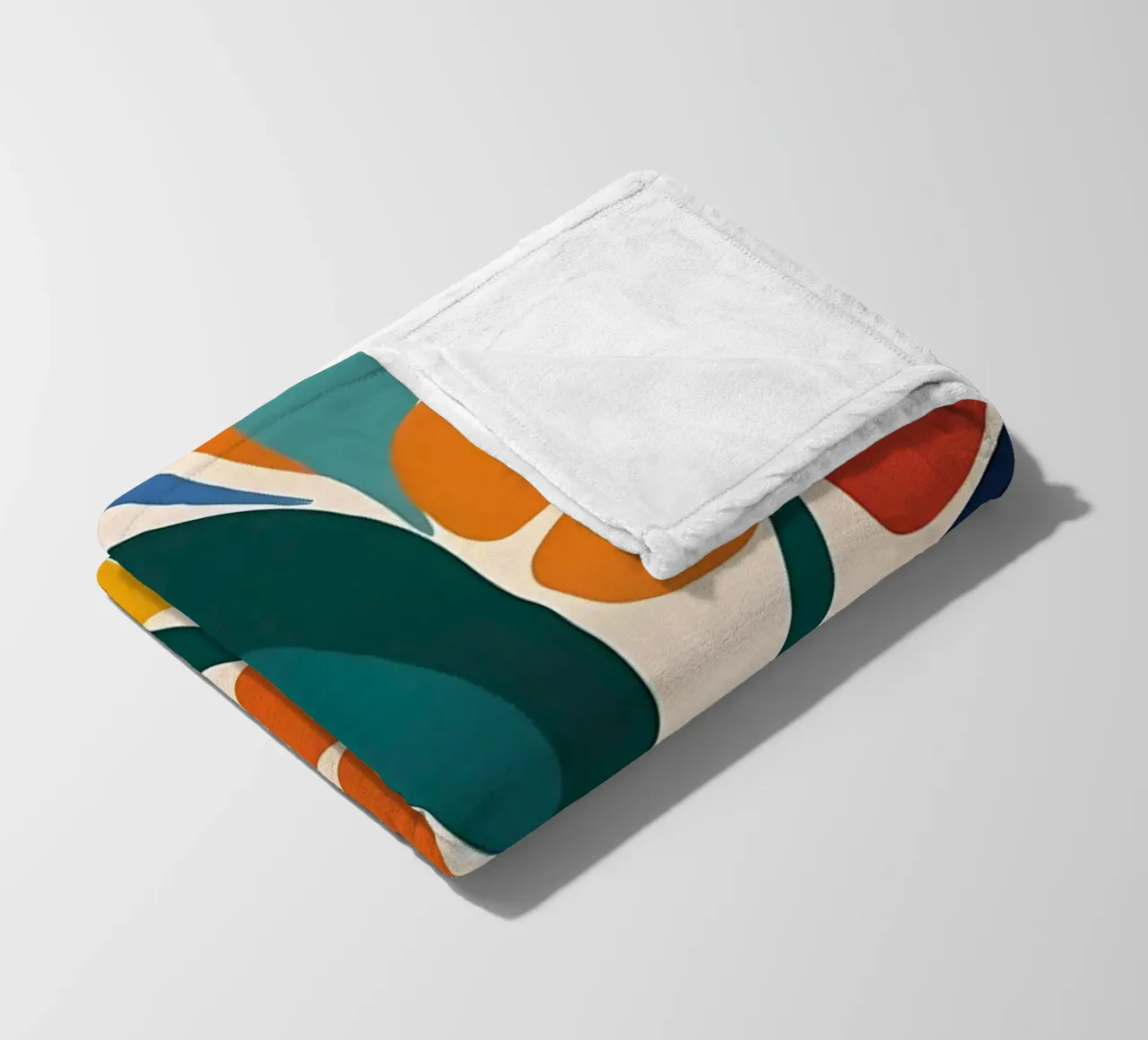 Fiori colorati e retrò coperta in pile da diedrich