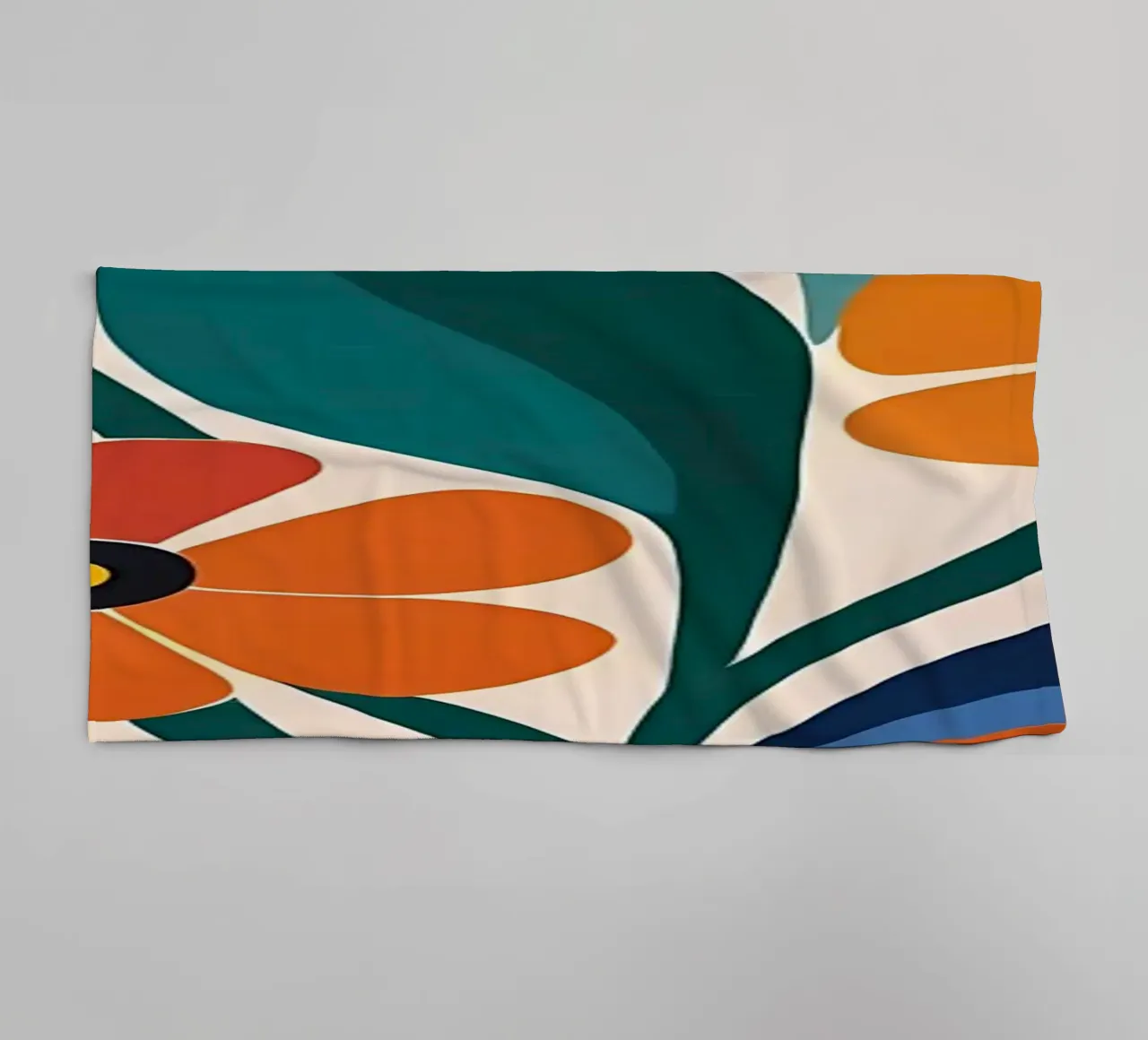 Fiori colorati e retrò asciugamano da bagno da diedrich
