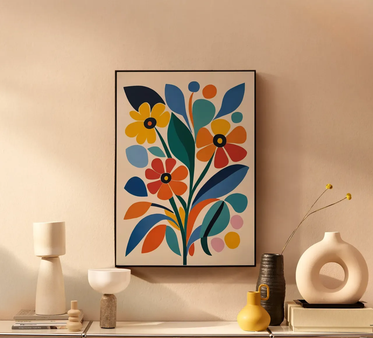 Fiori colorati e retrò plexiglass da diedrich