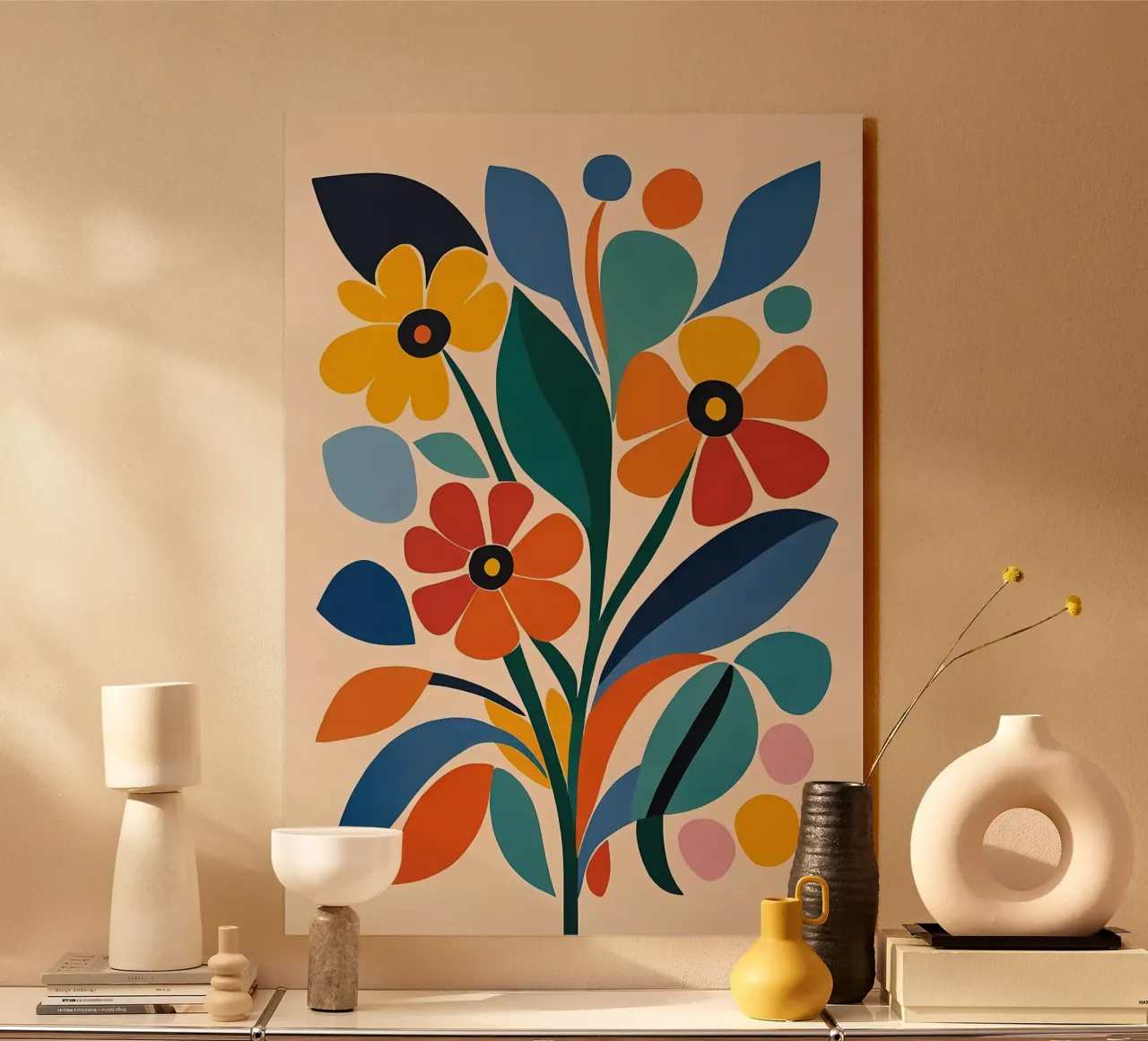 Fiori colorati e retrò plexiglass da diedrich