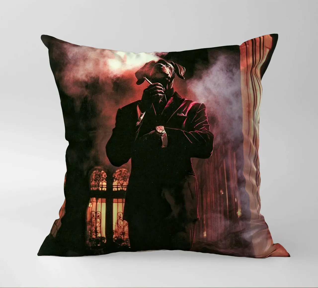 Salvatore decorative cushion by Affiches Chien Originales – Dogland