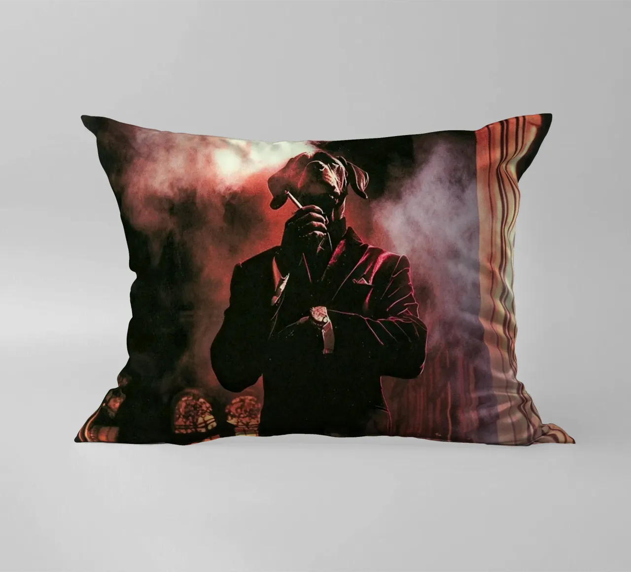 Salvatore decorative cushion by Affiches Chien Originales – Dogland