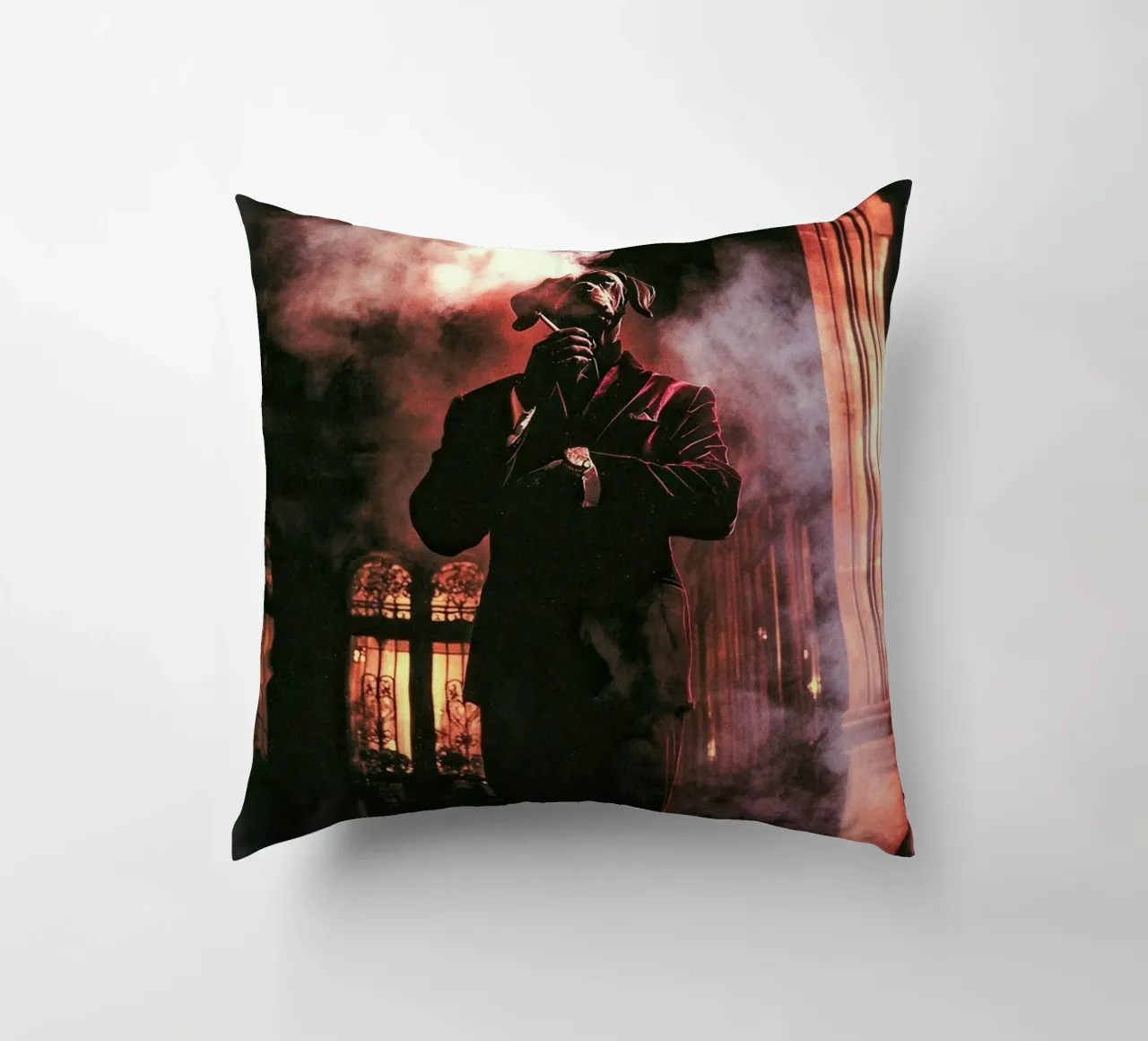 Salvatore decorative cushion by Affiches Chien Originales – Dogland