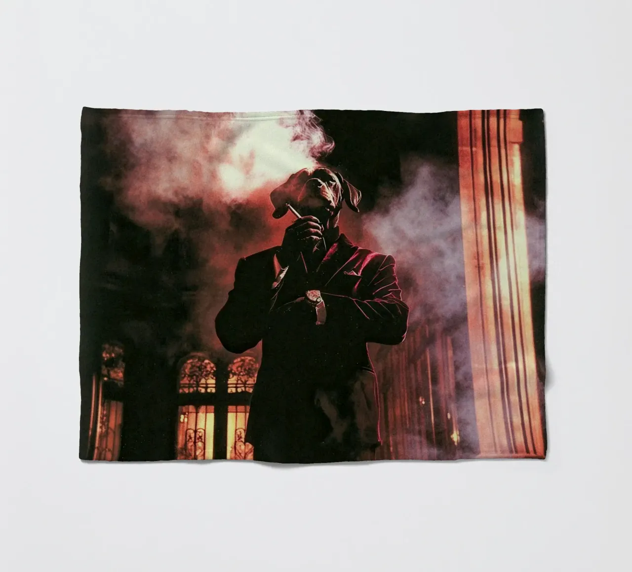 Salvatore fleece blanket by Affiches Chien Originales – Dogland