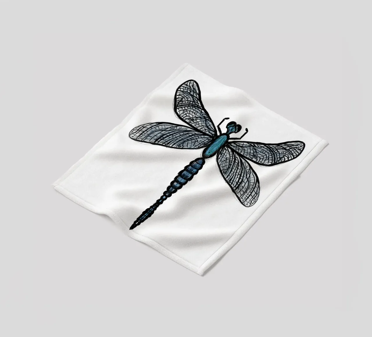 Libellula 3 coperta in pile da words-in-frames