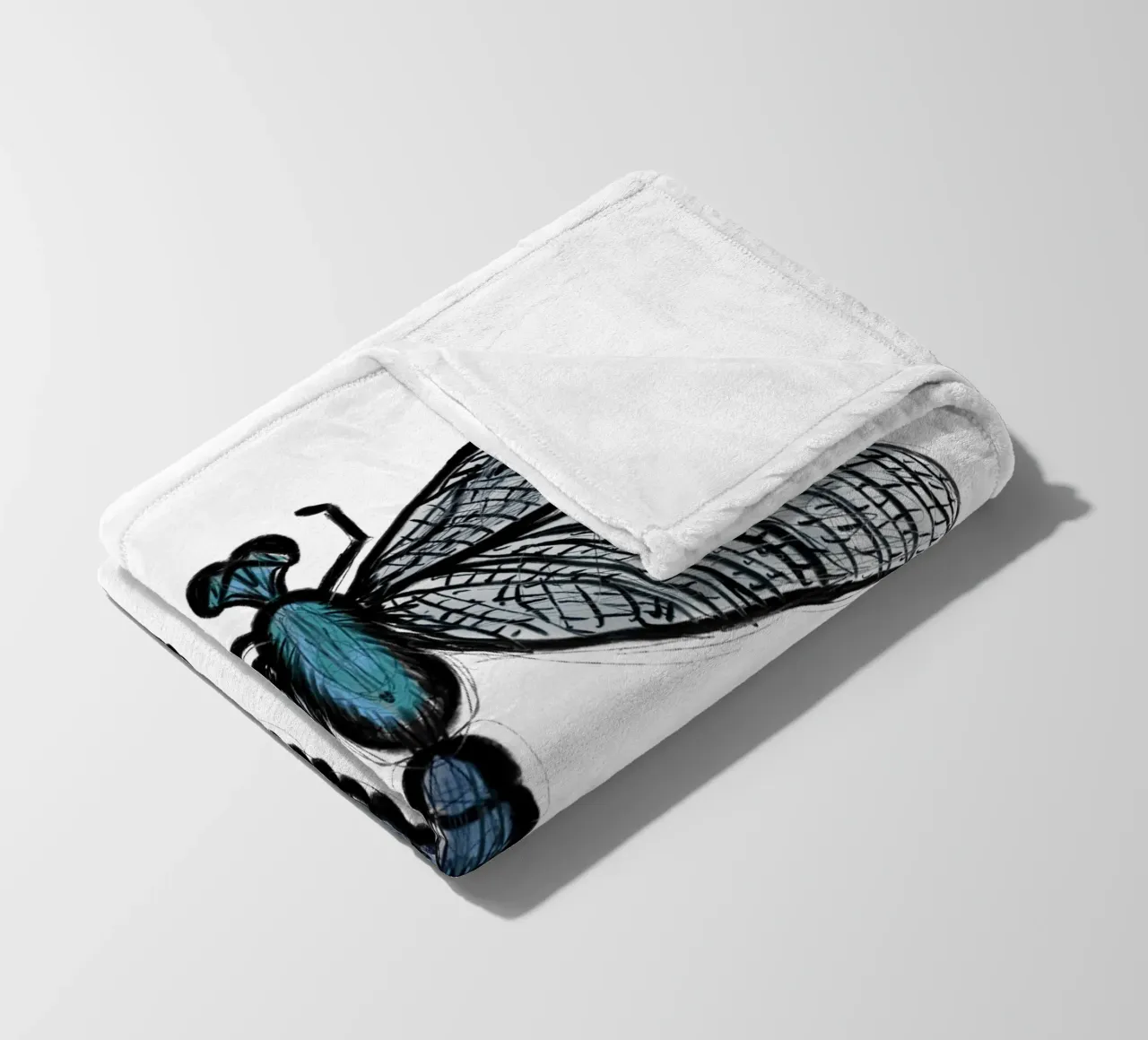 Libellula 3 coperta in pile da words-in-frames