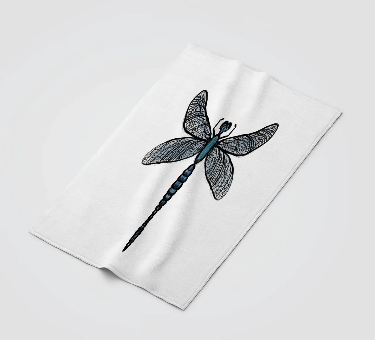 Libellula 3 coperta in pile da words-in-frames