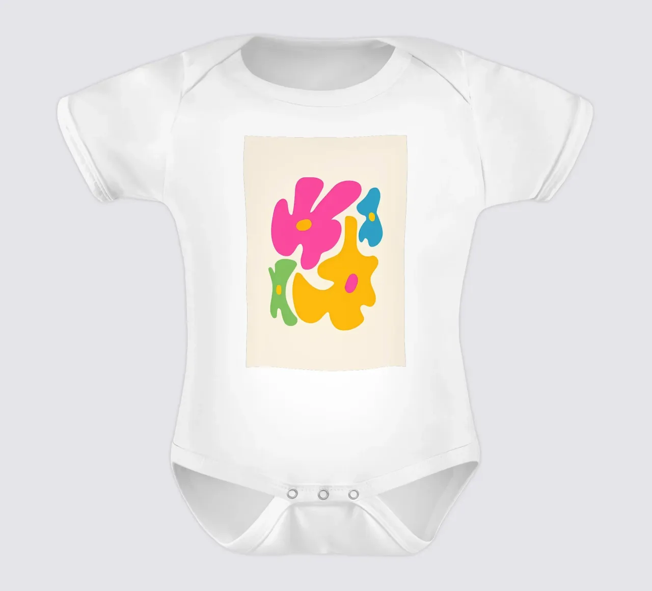 Mercato dei fiori Retro Colorf body neonato maniche corte da diedrich
