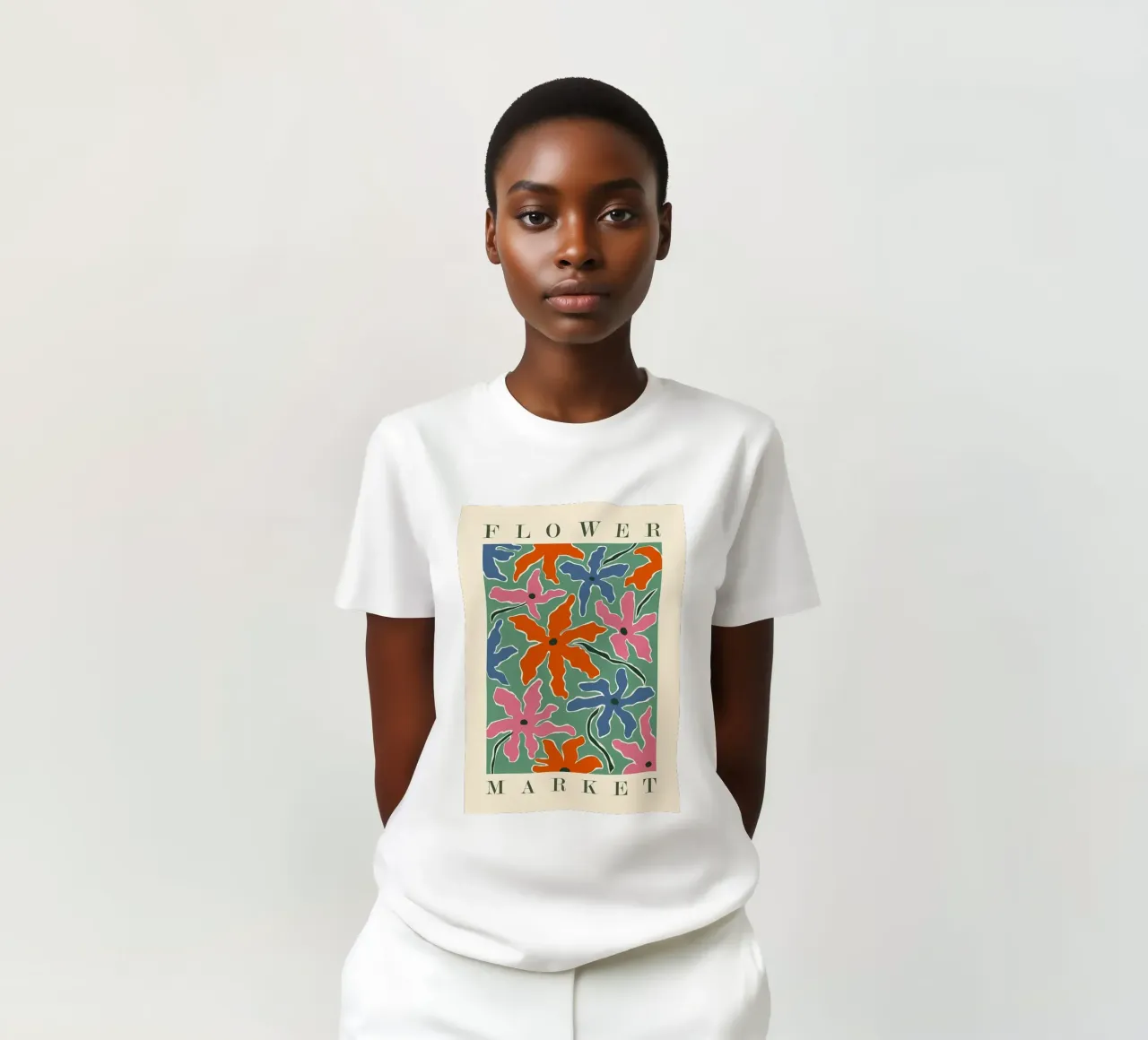 Mercato dei fiori retro Abstra t-shirt da diedrich