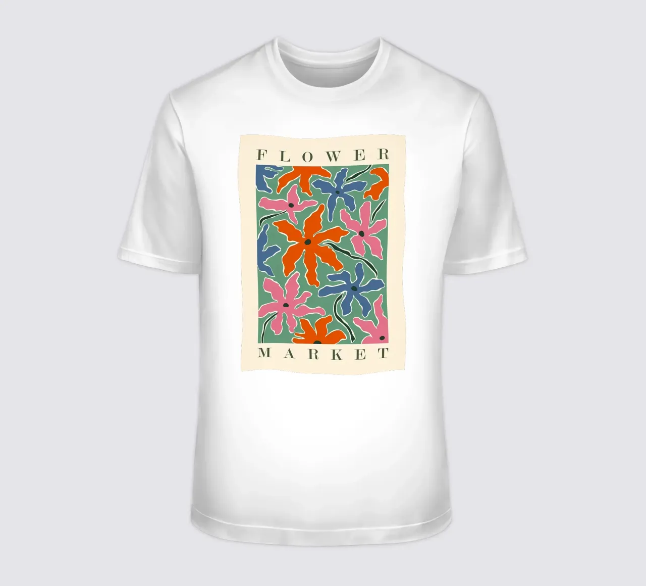 Mercato dei fiori retro Abstra t-shirt da diedrich