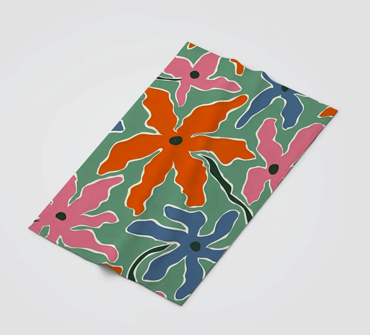 Mercato dei fiori retro Abstra coperta in pile da diedrich