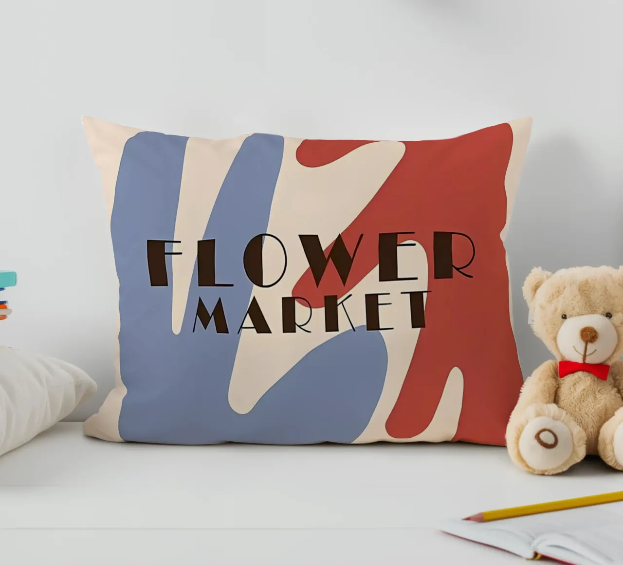 Mercato dei fiori retrò cuscino da diedrich