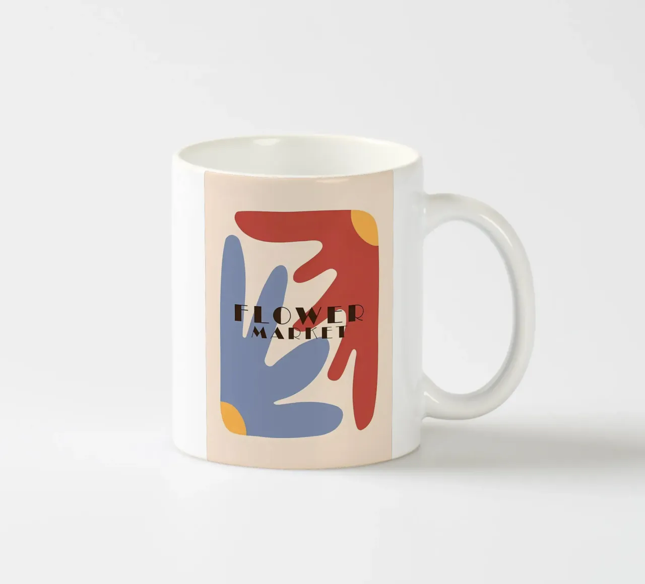 Mercato dei fiori retrò tazza in ceramica da diedrich