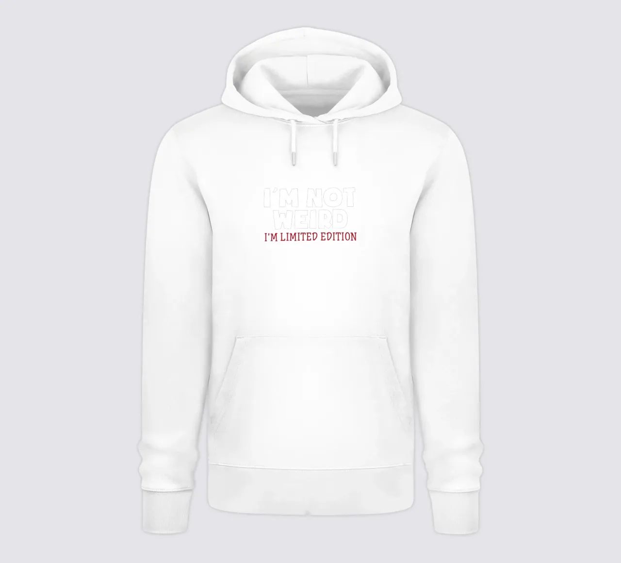 I'm NOT WEIRD, I'M LIMITED EDITION sudadera con capucha de edsonramosart